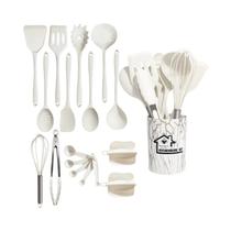 Conjunto De Utensílios De Cozinha De Silicone Rosa Com 18 Peças, Utensílios De Cozinha De Grau Conjunto De Utensílios De Cozinha De Silicone Rosa Com 18 Peças, Utensílios De Cozinha De Grau