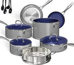 Conjunto de utensílios de cozinha DUXANO Deluxe 14PC Healthy Ceramic Antiaderente Conjunto de utensílios de cozinha DUXANO Deluxe 14PC Healthy Ceramic Antiaderente