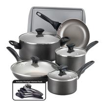 Conjunto de Utensílios de Cozinha Farberware 15 Peças - Antiaderente e Lavável na Lava-Louças Conjunto de Utensílios de Cozinha Farberware 15 Peças - Antiaderente e Lavável na Lava-Louças
