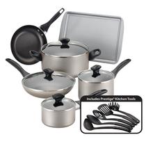 Conjunto de Utensílios de Cozinha Farberware 15 Peças - Antiaderente e Lavável na Lava-Louças