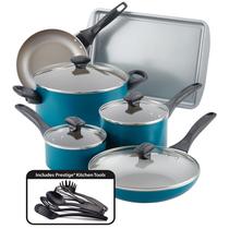 Conjunto de utensílios de cozinha Farberware, lavável para máquina de lavar louça, antiaderente, 15 peças Conjunto de utensílios de cozinha Farberware, lavável para máquina de lavar louça, antiaderente, 15 peças