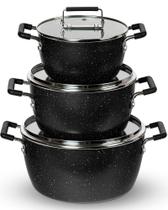 Conjunto de utensílios de cozinha Granitestone Black Nonstick 6 peças