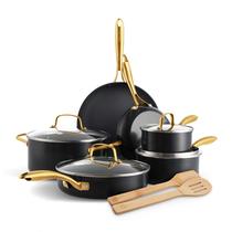 Conjunto de utensílios de cozinha GreenPan Swift de 12 peças de cerâmica antiaderente preta Conjunto de utensílios de cozinha GreenPan Swift de 12 peças de cerâmica antiaderente preta