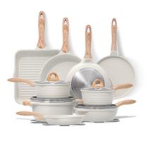 Conjunto de utensílios de cozinha JEETEE 23 unidades antiaderentes com panelas de indução