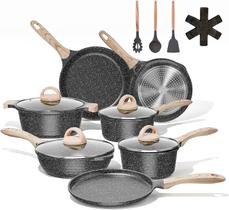 Conjunto de utensílios de cozinha JEETEE Non Stick Induction 19 unidades com utensílios