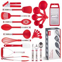 Conjunto de utensílios de cozinha Kaluns, 24 peças de nylon e aço inoxidável