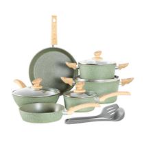 Conjunto de utensílios de cozinha Kitchen Academy Induction 12 peças verdes