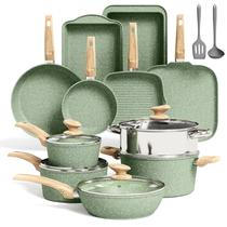 Conjunto de utensílios de cozinha Kitchen Academy Induction 17 peças com chapa