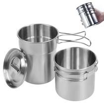 Conjunto de utensílios de cozinha KOKKOYA Camping e canecas com panela 304 SS