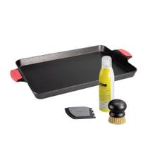 Conjunto de utensílios de cozinha Lodge Cast Iron de 6 peças com assadeira Jelly Roll Conjunto de utensílios de cozinha Lodge Cast Iron de 6 peças com assadeira Jelly Roll