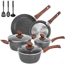 Conjunto de utensílios de cozinha M MELENTA Granite Ultra Nonstick 11 peças Conjunto de utensílios de cozinha M MELENTA Granite Ultra Nonstick 11 peças