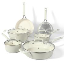 Conjunto de utensílios de cozinha Martha Stewart Heathland, 10 peças de alumínio
