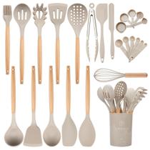 Conjunto de utensílios de cozinha NCUE Silicone com suporte resistente ao calor de 230 C