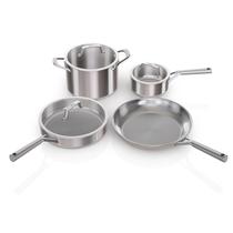 Conjunto de utensílios de cozinha Ninja EverClad em aço inoxidável de 7 peças Conjunto de utensílios de cozinha Ninja EverClad em aço inoxidável de 7 peças