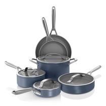 Conjunto de utensílios de cozinha Ninja NeverStick Ceramic Pro 10 peças azul