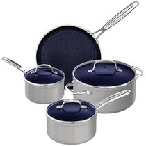 Conjunto de utensílios de cozinha Nuwave Healthy Duralon Blue Ceramic 7 unidades Conjunto de utensílios de cozinha Nuwave Healthy Duralon Blue Ceramic 7 unidades