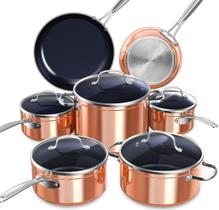 Conjunto de utensílios de cozinha Nuwave Healthy Duralon Blue Ceramic Nonstick Conjunto de utensílios de cozinha Nuwave Healthy Duralon Blue Ceramic Nonstick