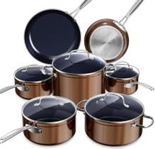 Conjunto de utensílios de cozinha Nuwave Healthy Duralon Blue Ceramic Nonstick