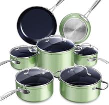 Conjunto de utensílios de cozinha Nuwave Healthy Duralon Blue Ceramic Nonstick