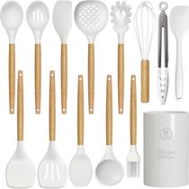 Conjunto de utensílios de cozinha Oannao Silicone 14 peças resistentes ao calor Conjunto de utensílios de cozinha Oannao Silicone 14 peças resistentes ao calor