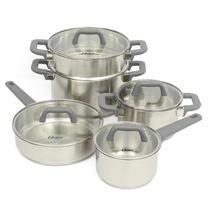 Conjunto de Utensílios de Cozinha Oster Beauford 9 Peças - Aço Inoxidável