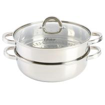 Conjunto de utensílios de cozinha Oster Sangerfield em aço inoxidável 28cm com vaporizador Conjunto de utensílios de cozinha Oster Sangerfield em aço inoxidável 28cm com vaporizador