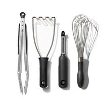 Conjunto de utensílios de cozinha OXO Good Grips em aço inoxidável de 4 peças