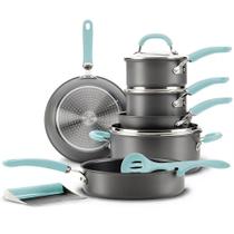 Conjunto de utensílios de cozinha Rachael Ray em alumínio anodizado rígido de 11 peças Conjunto de utensílios de cozinha Rachael Ray em alumínio anodizado rígido de 11 peças