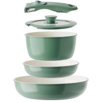Conjunto de utensílios de cozinha Redchef Ceramic Non Stick com alça removível
