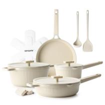Conjunto de utensílios de cozinha SENSARTE Ceramic Pro Series 14 unidades de indução Conjunto de utensílios de cozinha SENSARTE Ceramic Pro Series 14 unidades de indução