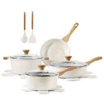 Conjunto de utensílios de cozinha SENSARTE de cerâmica antiaderente de 13 peças+indução