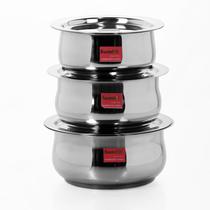Conjunto de utensílios de cozinha Sumeet para fogão a gás e indução de aço inoxidável Conjunto de utensílios de cozinha Sumeet para fogão a gás e indução de aço inoxidável