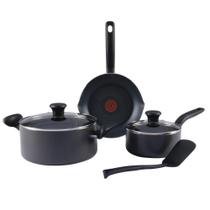 Conjunto de utensílios de cozinha T-Fal Initiatives, antiaderente, 6 peças, cinza