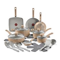 Conjunto de utensílios de cozinha T-Fal Refresh Ceramic 20 peças com utensílios Conjunto de utensílios de cozinha T-Fal Refresh Ceramic 20 peças com utensílios