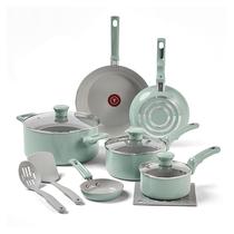 Conjunto de Utensílios de Cozinha T-Fal Refresh Cerâmica Antiaderente - 12 Peças