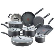 Conjunto de utensílios de cozinha T-Fal Ultimate, anodizado rígido, antiaderente, 14 peças Conjunto de utensílios de cozinha T-Fal Ultimate, anodizado rígido, antiaderente, 14 peças