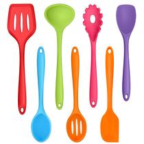 Conjunto de utensílios de cozinha TeamFar Silicone de 7 peças resistente ao calor