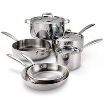 Conjunto de utensílios de cozinha Tramontina Tri-Ply Clad de 9 peças Conjunto de utensílios de cozinha Tramontina Tri-Ply Clad de 9 peças