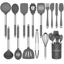Conjunto de utensílios de cozinha Umite Chef 15 peças de silicone com aço inoxidável