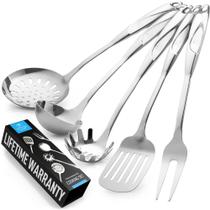 Conjunto de Utensílios de Cozinha Zulay Kitchen 5 Peças - Aço Inoxidável