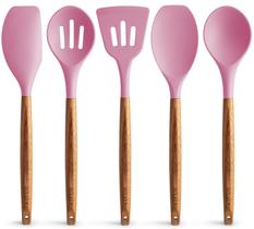 Conjunto de Utensílios de Cozinha Zulay Kitchen - 5 Peças Antiaderentes de Silicone Conjunto de Utensílios de Cozinha Zulay Kitchen - 5 Peças Antiaderentes de Silicone