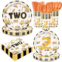 Conjunto de utensílios de mesa de construção XIENBLOC 2nd Birthday Boys 168 unidades