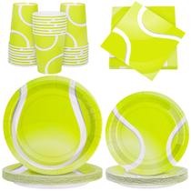 Conjunto de Utensílios de Mesa Durony Tennis - 96 Peças para Festas