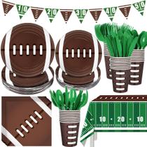 Conjunto de utensílios de mesa Football Party Supplies para 24 convidados