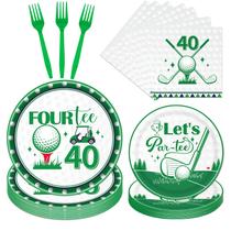 Conjunto de utensílios de mesa Rakuto Golf para festa de 40 anos para homens x24