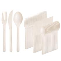 Conjunto de utensílios de mesa Supernal Wheat Straw 180 unidades com garfos e facas