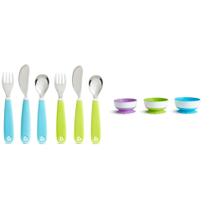 Conjunto de utensílios infantis e taças de sucção Munchkin Splash, 6 unidades Conjunto de utensílios infantis e taças de sucção Munchkin Splash, 6 unidades