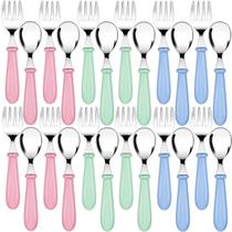 Conjunto de utensílios infantis Honeydak 24 peças de aço inoxidável