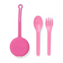 Conjunto de Utensílios OmieBox Kids 2 Peças - Estojo Reutilizável de Plástico Conjunto de Utensílios OmieBox Kids 2 Peças - Estojo Reutilizável de Plástico