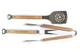 Conjunto de utensílios para churrasco Seven20 Marvel Captain America, 3 peças Conjunto de utensílios para churrasco Seven20 Marvel Captain America, 3 peças